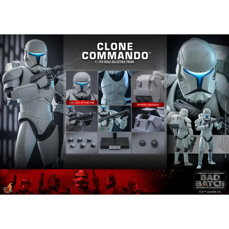 Star Wars: The Bad Batch 1/6 Clone Commando figure 30 cm