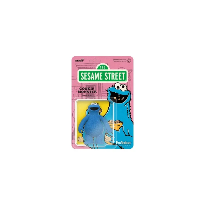 Figurina 1, Sesame Street ReAction Wave 02 Cookie Monster 10 cm Figure