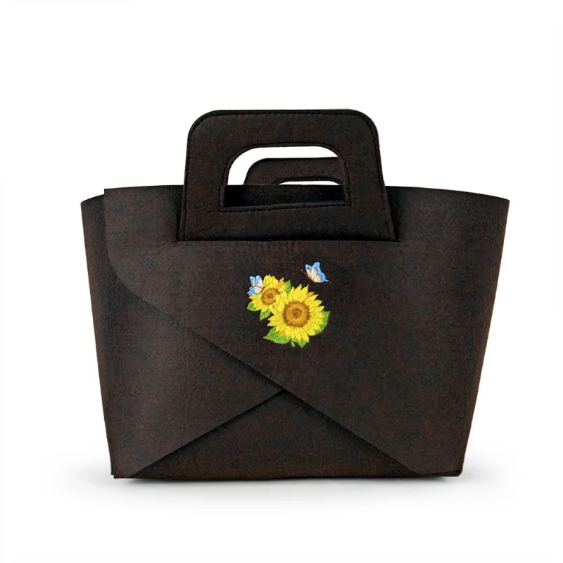  Felt bag transformer WP MERCHANDISE Picnic in Sunflowers, 39.5 cm