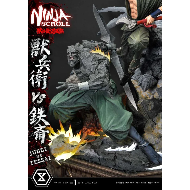 Ninja Scroll statuette Ultimate Premium Masterline Series 1/4 Jubei Versus Testa 101 cm