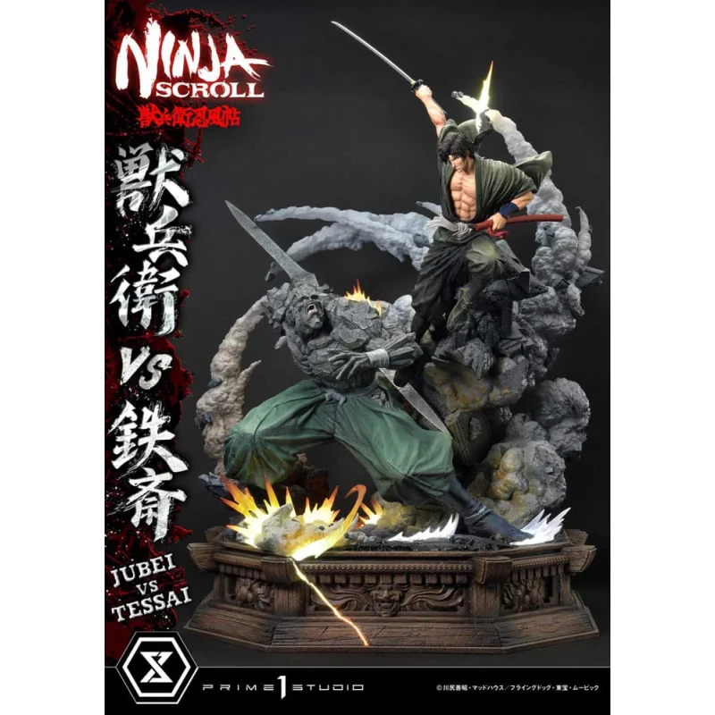 Ninja Scroll statuette Ultimate Premium Masterline Series 1/4 Jubei Versus Tssais Deluxe Bonus Version 101 cm