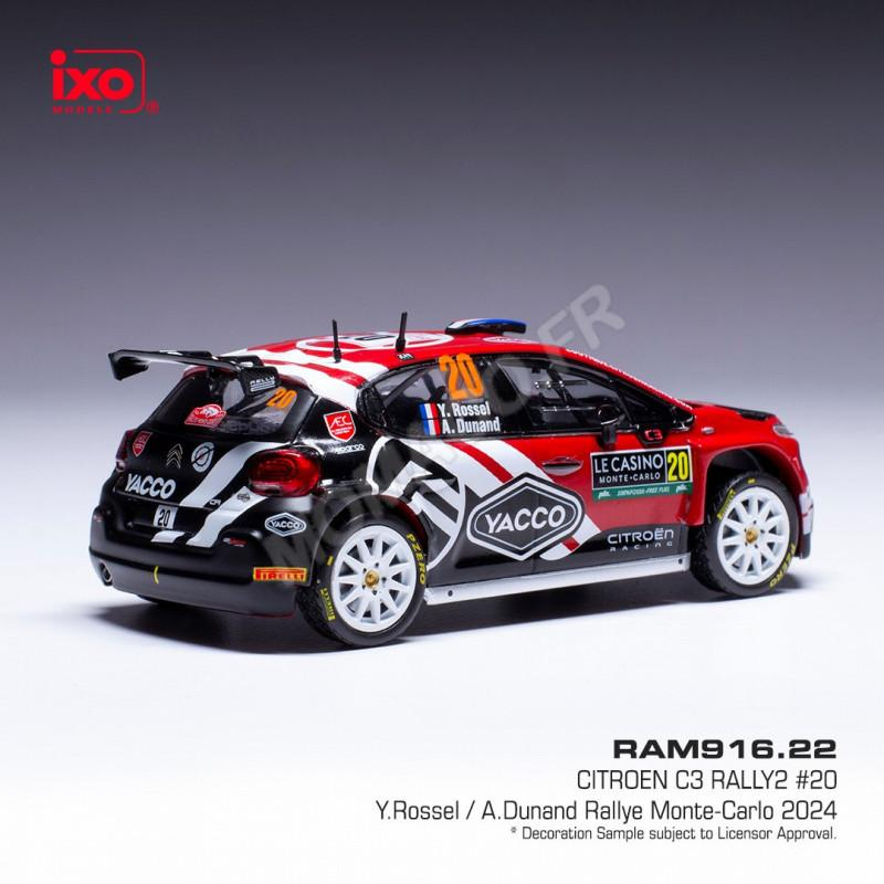 Modellino auto - già assemblato CITROEN C3 RALLY 2 20 ROSSEL/DUNAND WRC RALLY MONTE-CARLO 2024