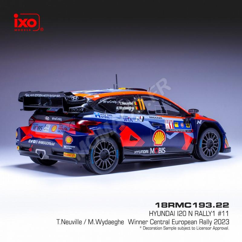 Modellino auto - già assemblato HYUNDAI I20 N 11 NEUVILLE/WYDAEGHE WRC1 CENTRAL EUROPEAN RALLY 2023