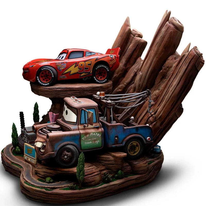 Iron Studios Iron Studios Cars - Lightning McQueen & Tow Mater Deluxe Art Scale 1/10 Statue