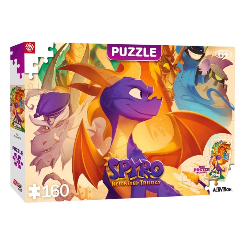 GOLO-24302 Spyro Reignited Trilogy puzzle Kids Heroes (160 pieces)