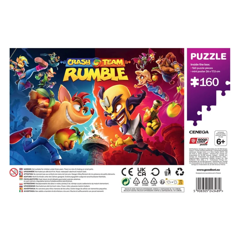 Good Loot Crash Bandicoot puzzle Kids Rumble Heroes (160 pieces)