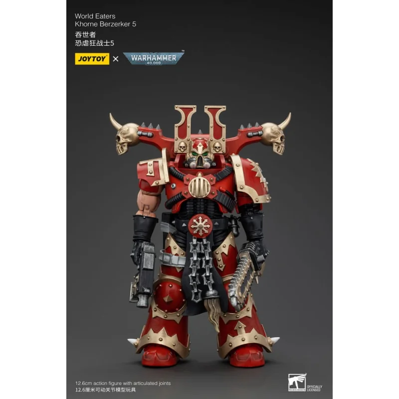 Figurina Warhammer 40k Figure 1/18 World Eaters Khorne Berzerker 5 13 cm