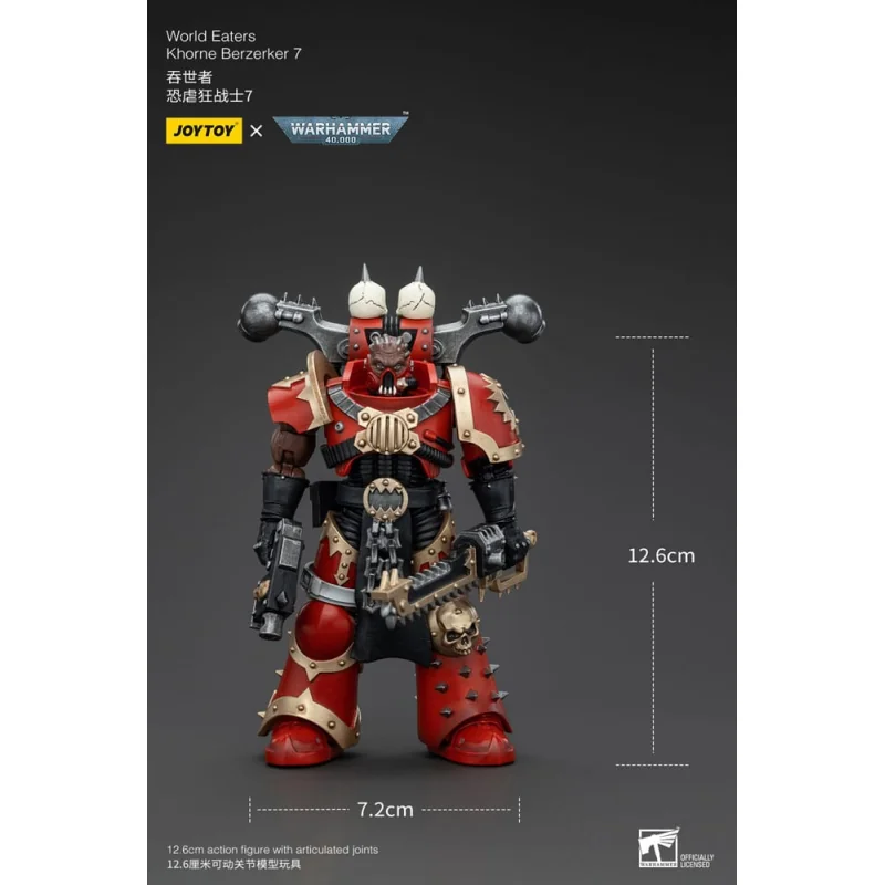 Warhammer 40k Figure 1/18 World Eaters Khorne Berzerker 7 13 cm