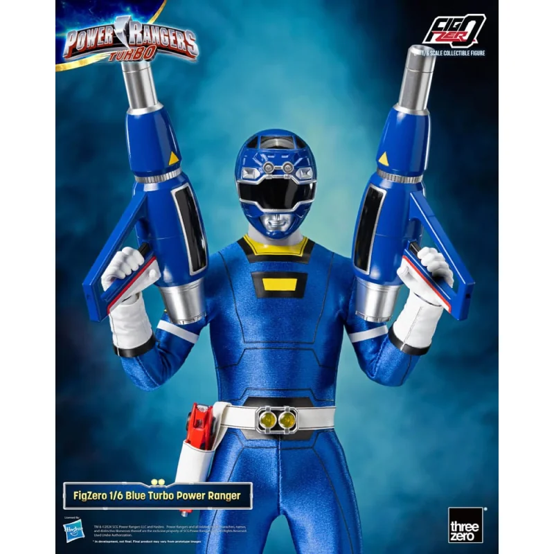 ThreeA Toys Power Rangers Turbo Figure FigZero 1/6 Blue Turbo Power Ranger 30 cm