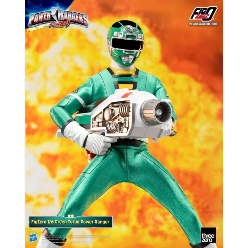 ThreeA Toys Power Rangers Turbo Figure FigZero 1/6 Green Turbo Power Ranger 30 cm