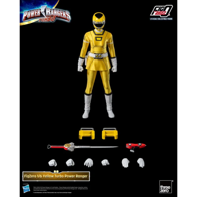 Figurine Power Rangers Turbo Figure FigZero 1/6 Yellow Turbo Power Ranger 30 cm