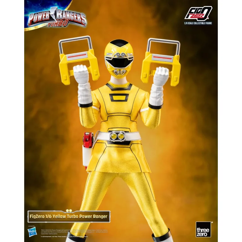 ThreeA Toys Power Rangers Turbo Figure FigZero 1/6 Yellow Turbo Power Ranger 30 cm