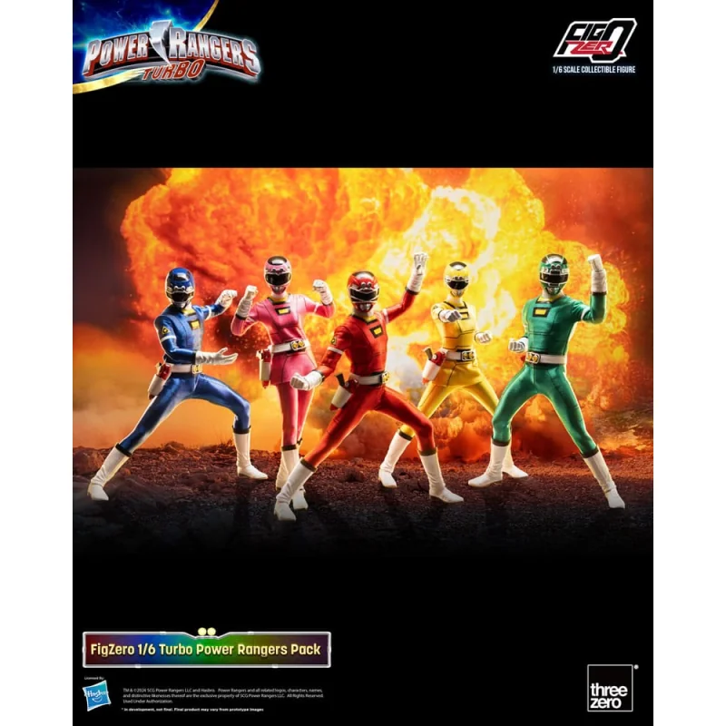 Statue Power Rangers Turbo pack 5 FigZero figures 1/6 Turbo Power Rangers 30 cm