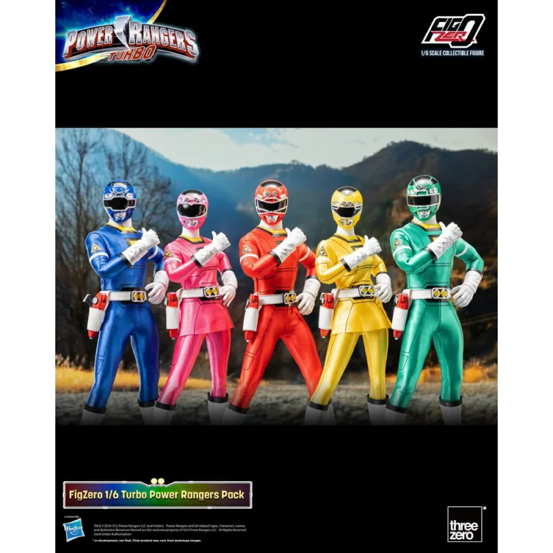 Statue Power Rangers Turbo pack 5 FigZero figures 1/6 Turbo Power Rangers 30 cm