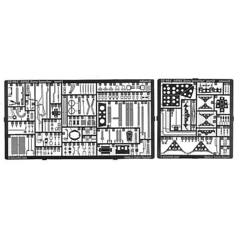 Mitsubishi A6M5 Zero interior (per i kit modello da Tamiya)