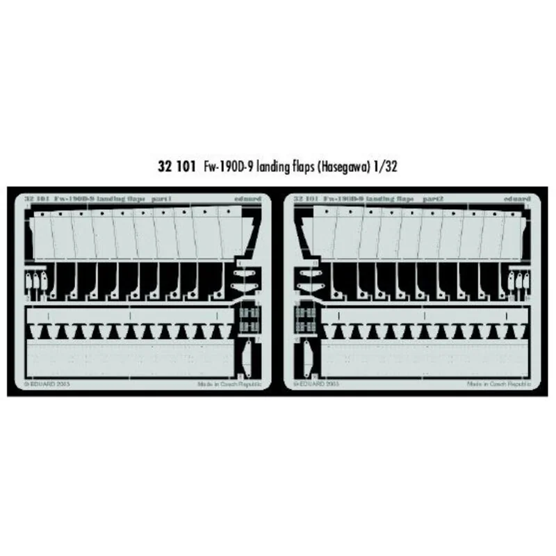 Focke Wulf Fw 190D-9 landing flaps (per i kit modello da Hasegawa)