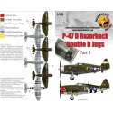 Decalcomania Republic P-47D Thunderbolt Razorback (3) 28412 PZ-R 486th FS/352nd FG Maj General Luther Richmond ′Sweetie′ two ver