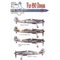 Decalcomania Focke-Wulf Fw 190D-9 Pt 2 (4) White 17 1/JG 2 RLM 75/76/83; Yellow 9 3/JG 2 RLM 75,76,83; Black II Stab jg 2 RLM 7