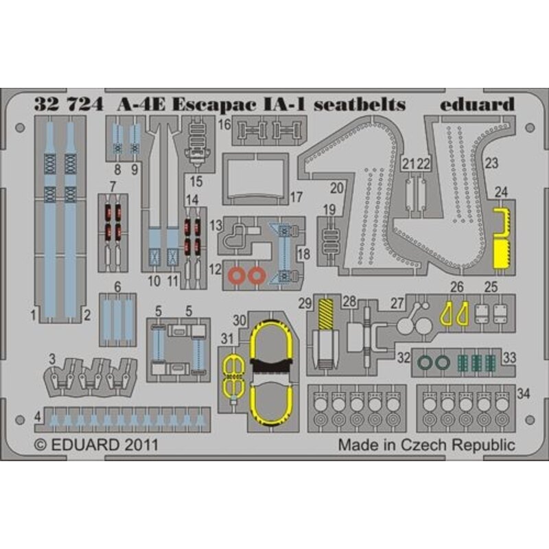 Douglas A-4E Skyhawk Escapac IA-1 seatbelts (per i kit modello da Trumpeter)