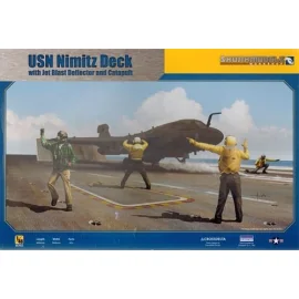 USN Carrier Deck with Jet Blast Defector (4 figures inc)