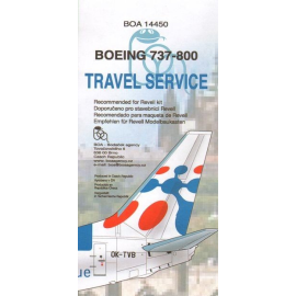  Decalcomania Boeing 737-800 TRAVEL SERVICE Fly from Prague OK-TVB for Revell kits)