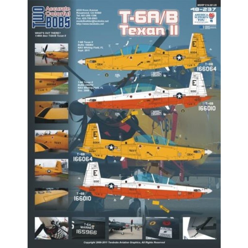 Decalcomania North-American T-6A/B Texan II (for the Ibex kits)