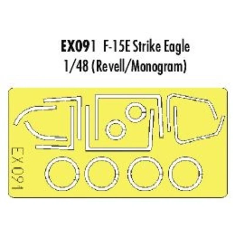 McDonnell Douglas F-15E Strike Eagle canopy fame and wheels etc (per i kit modello da Monogram and Revell) (fatto da nastro Kabu