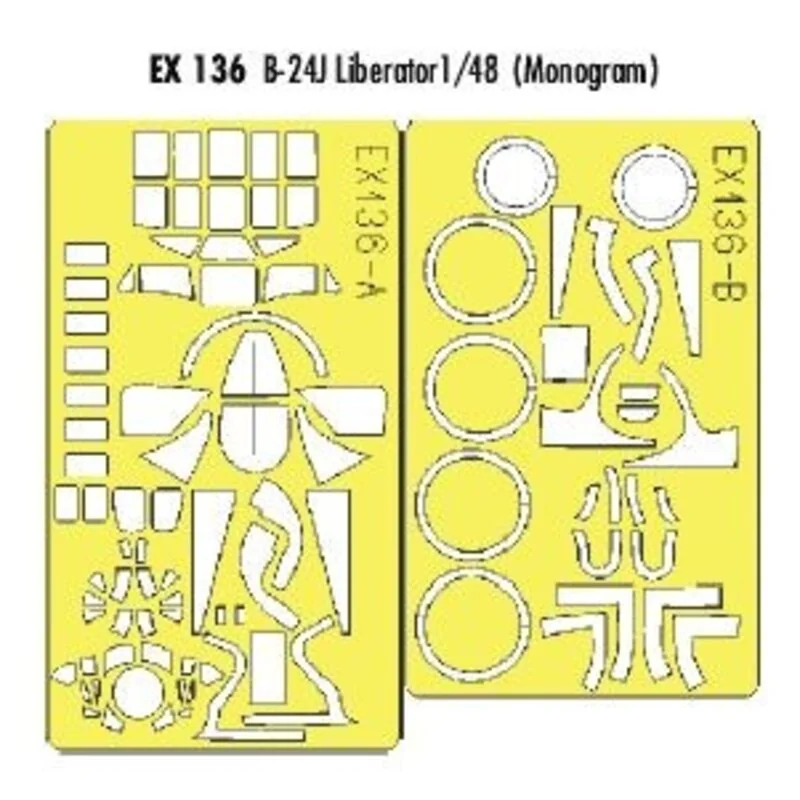 Consolidated B-24J Liberator (per i kit modello da Monogram) (fatto da nastro Kabuki giallo prodotta in Giappone)