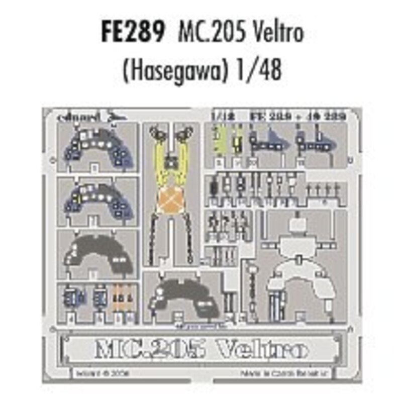 Macchi C.205 Veltro PRE-PAINTED IN COLOUR! (per i kit modello da Hasegawa) This Zoom set is a simplified version of the standard