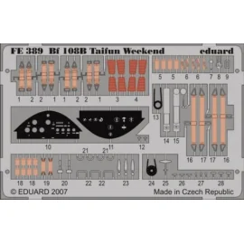 Messerschmitt Bf 108B Taifun PRE-PAINTED IN COLOUR! (per i kit modello da Eduard) This Zoom set is a simplified version of the s