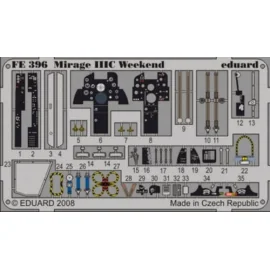 Dassault Mirage IIIC Weekend PRE-PAINTED IN COLOUR! (per i kit modello da Eduard) This Zoom set is a simplified version of the s