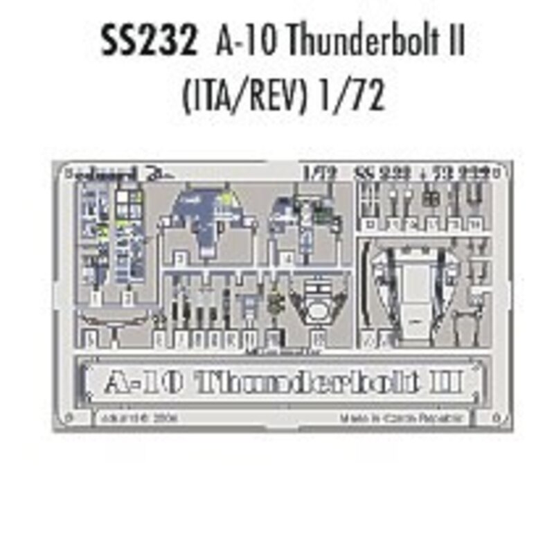Fairchild A-10 Thunderbolt II PRE-PAINTED IN COLOUR! (per i kit modello da Italeri and Revell) This Zoom set is a simplified ver