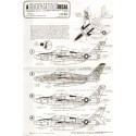 Decalcomania Republic RF-84F/K Thunderflash (1) 127 TRW Michigan ANG. 27409 27 or 27254 FICON