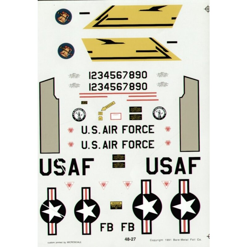 Decalcomania McDonnell F-101B 445 FIS Wurtsmith Air Force Base Michigan