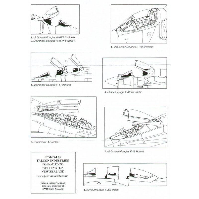 US Navy part IV. Douglas A-4B/E Skyhawk (per i kit modello da Hobbycraft) Douglas A-4C/K Skyhawk (per i kit modello da Hasegawa)