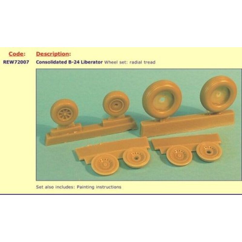 Consolidated B-24 Liberator - radial tread (per i kit modello da Airfix, Hasegawa and Revell)