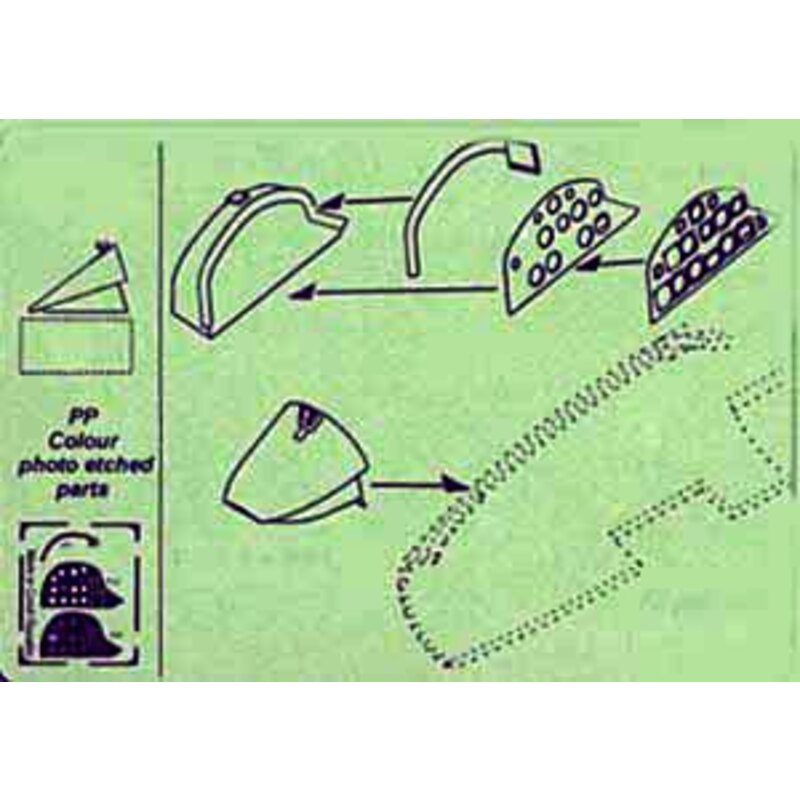 BAC/EE Canberra PR.9 Instrument panel (designed to be used with model kits from Airfix)