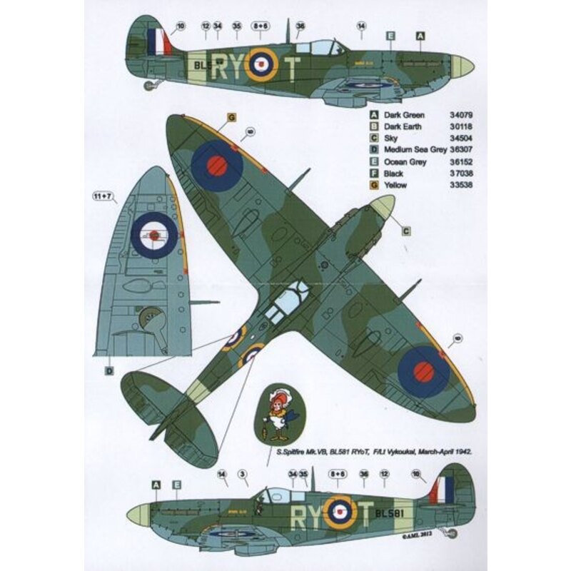 Revell- Supermarine Spitfire MK.IIa Kit di Montaggio, Multicolore