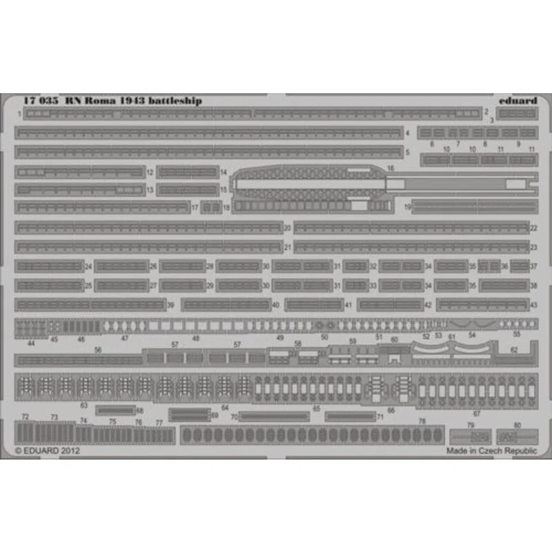 RN Roma 1943 battleship (designed to be used with Trumpeter kits) 