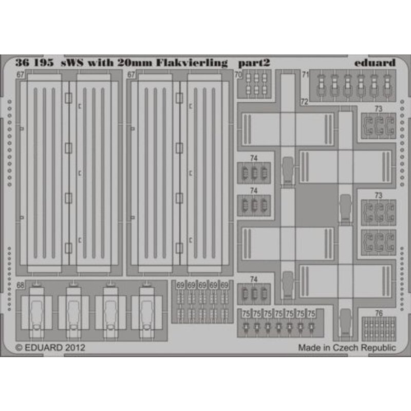 sWS with 20mm Flakvierling (designed to be used with Great Wall Hobby kits) 