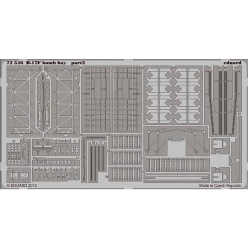 Boeing B-17F Flying Fortress bomb bay (designed to be used with Revell kits) 