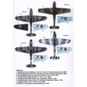 Decalcomania Messerschmitt BF 109 Py 4 (5) Bf 109E-3 Black A JG26 Oblt Hassemann; Bf 109G-2 Trop Black &lt;&lt; 1/JG77 Hptm Hein