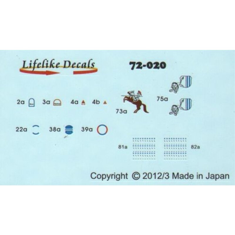 Decalcomania Messerschmitt BF 109 Py 4 (5) Bf 109E-3 Black A JG26 Oblt Hassemann; Bf 109G-2 Trop Black &lt;&lt; 1/JG77 Hptm Hein