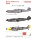 Decalcomania Messerschmitt Bf 109E-3 (3) White 1 1/JG 2 Oblt Otto Bertram May 1940; &lt; 1/JG 3 Udet Lt Hans Hahn Sept 1939; Yel