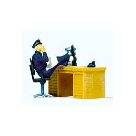 Figurini Poliziotto seduto usa