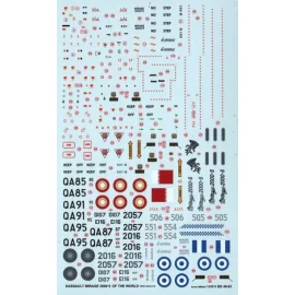 Decalcomania 12 Dassault Mirage 2000-5 of the world : 2000-5EG n°551 05/2010 & n°554 11/2011 and 2000-5BG n°505 & 506 in 09/2010