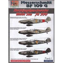  Decalcomania JG300 Wilde Sau, Pt.1 - Messerschmitt Bf 109Gs