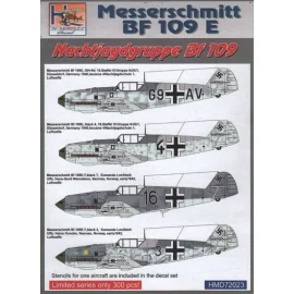 Decalcomania NJG Messerschmitt Bf 109Es