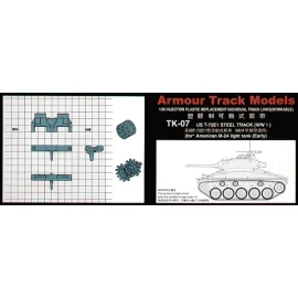 US T-72E1 M24 Chaffee (Early) Steel type. (injection moulded) 