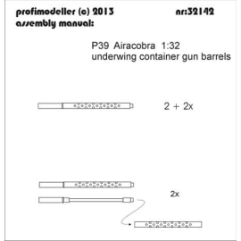 P-39 barili Campana AIRACOBRA esterni ala container (progettato per essere utilizzato con i kit Special Hobby) [Mk.I P-39F P-39Q